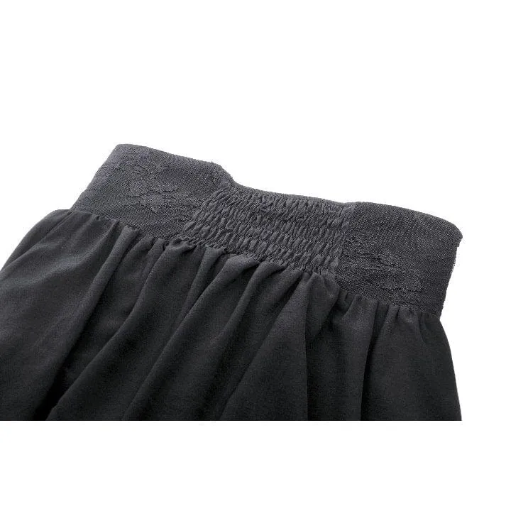 Damenrock mit hoher Taille und Gothic-Herzstickerei