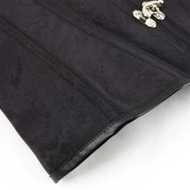Damen Gothic Puffärmel-Überbrustkorsett mit Schnürung und Stäbchen