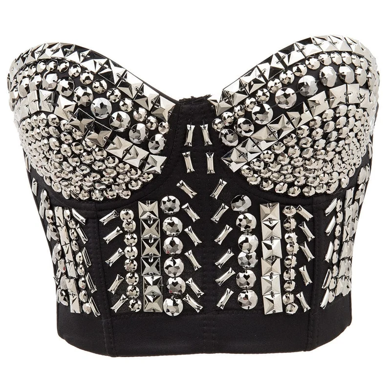 Gothic Perlen Bustier für Damen