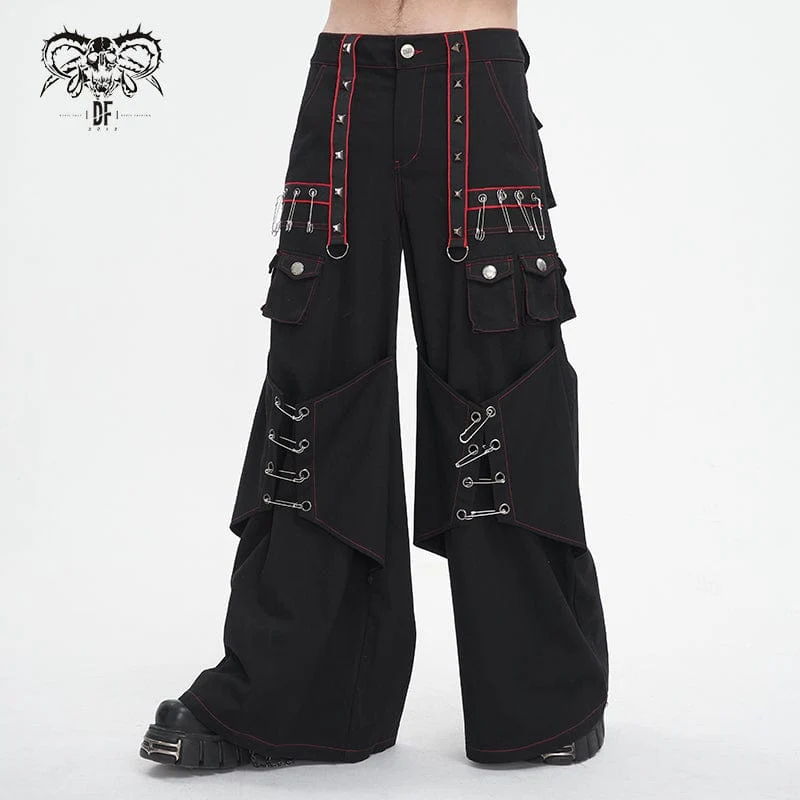 Gothic-Schlaghose mit Nieten für Herren