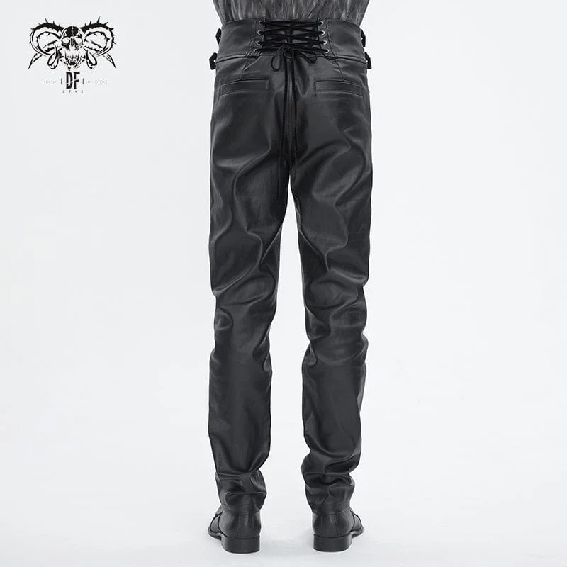 Gothic-Kettenhose mit hohem Bund für Herren