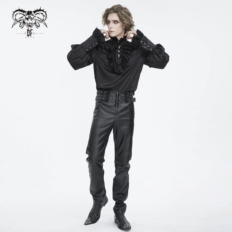 Gothic-Kettenhose mit hohem Bund für Herren
