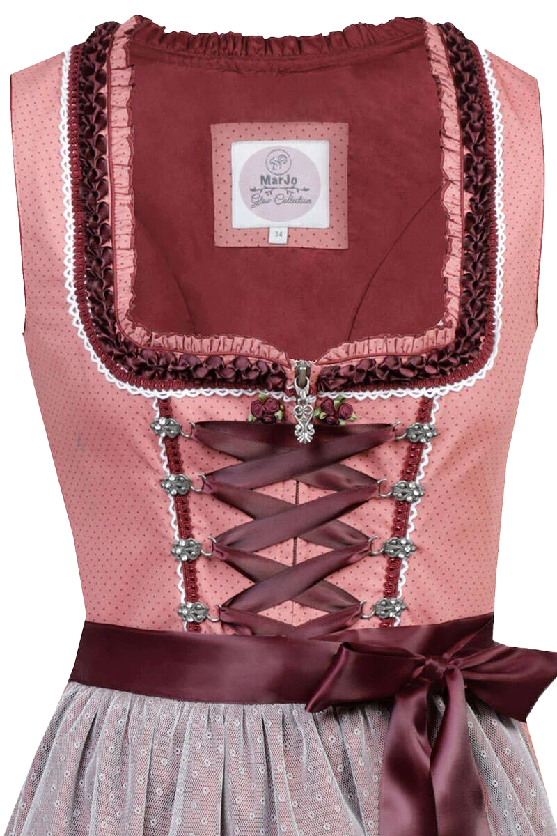 Mini-Dirndl mit Froschgoscherl-Rüschen