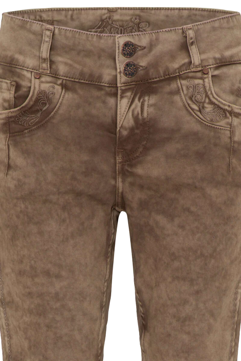 Damen Trachtenjeans-Kniebundhose 3/4-Hose