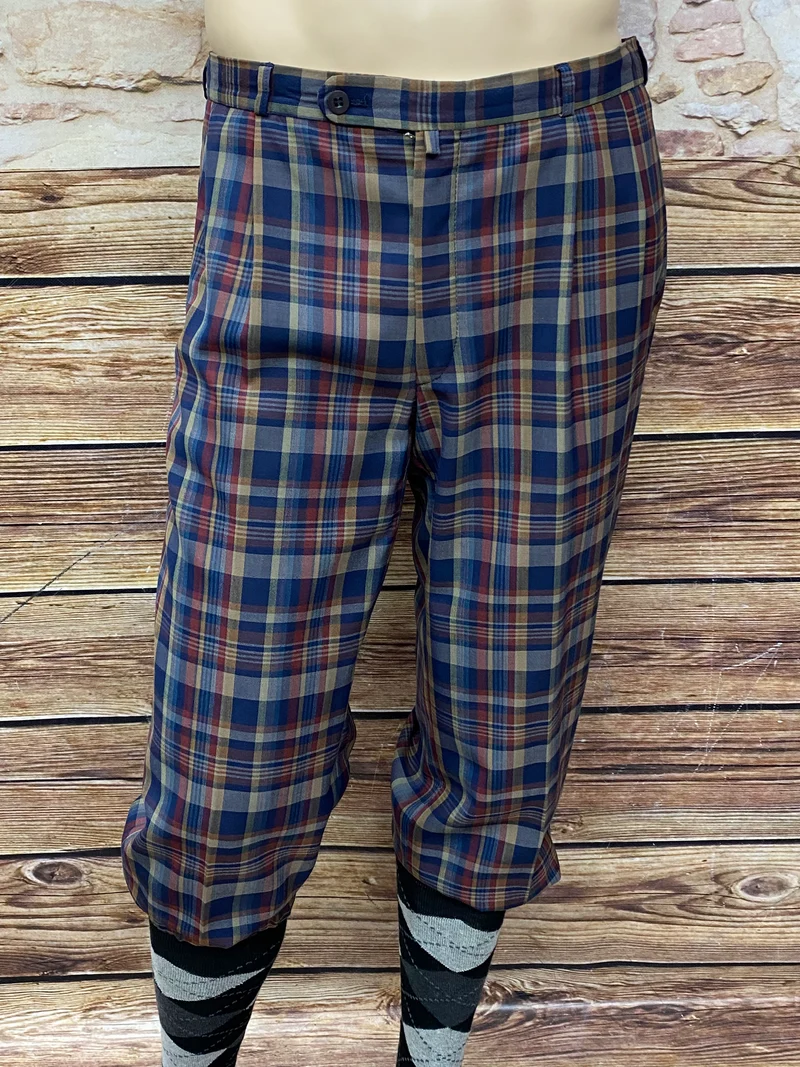 Karierte Vintage Knickerbocker Hose Herren Gr. 50 – Oldtimer-Look