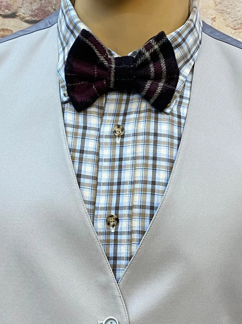 20er-Jahre Knickerbocker Outfit Größe 58 – 5-teiliges Herren Set mit Weste, Hemd, Fliege & Schiebermütze