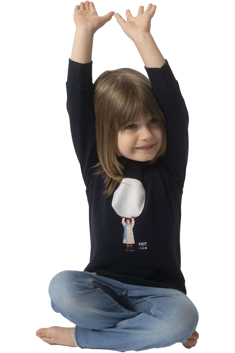 Kinder Pullover Schneeballschlacht mit Pippi