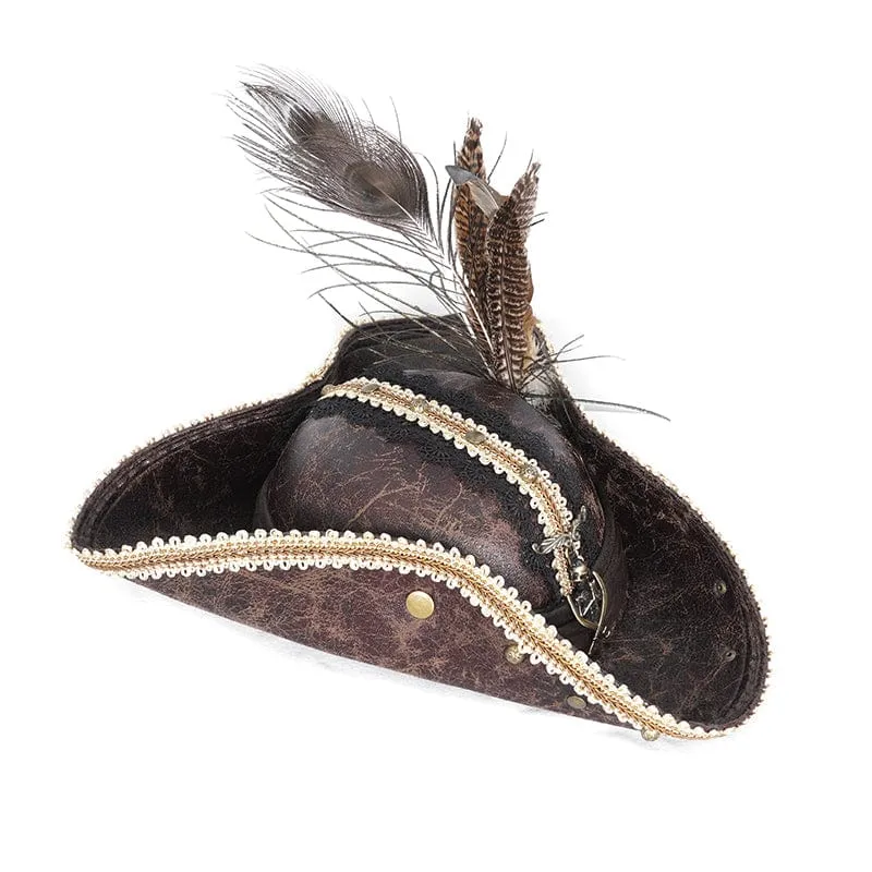 Gothic-Mütze mit Totenkopf-Spitzensaum für Herren