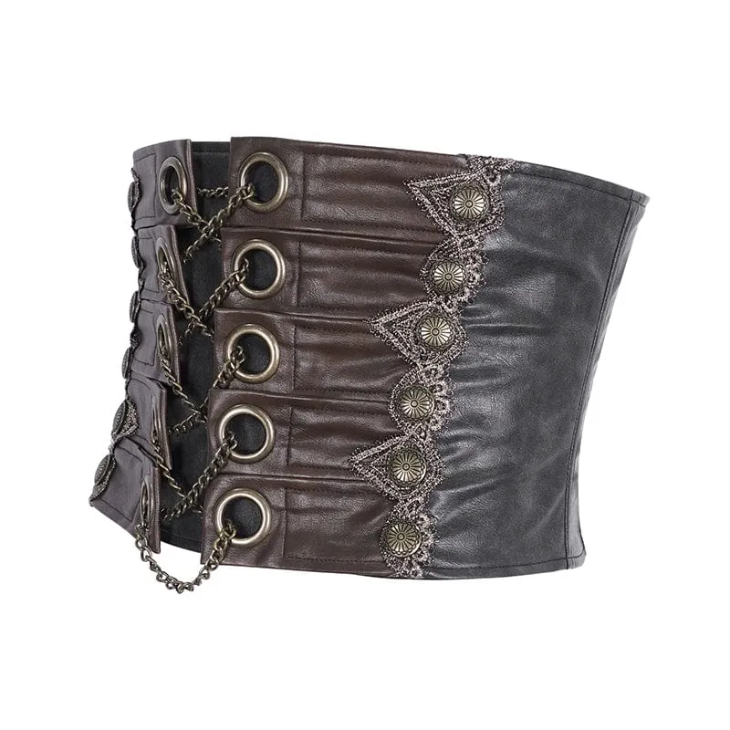 Gothic-Kettengürtel aus Kunstleder für Herren