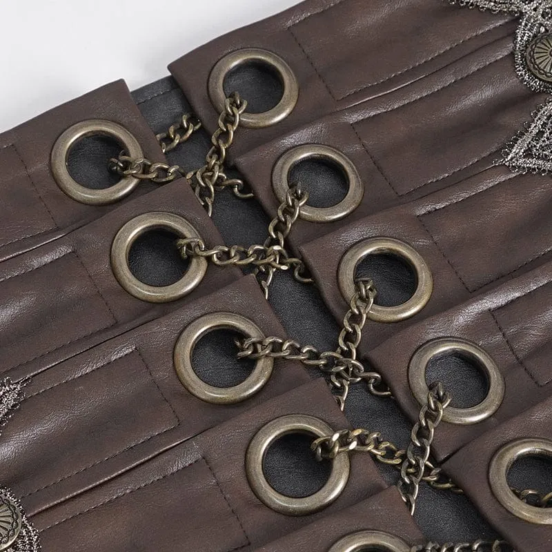 Gothic-Kettengürtel aus Kunstleder für Herren