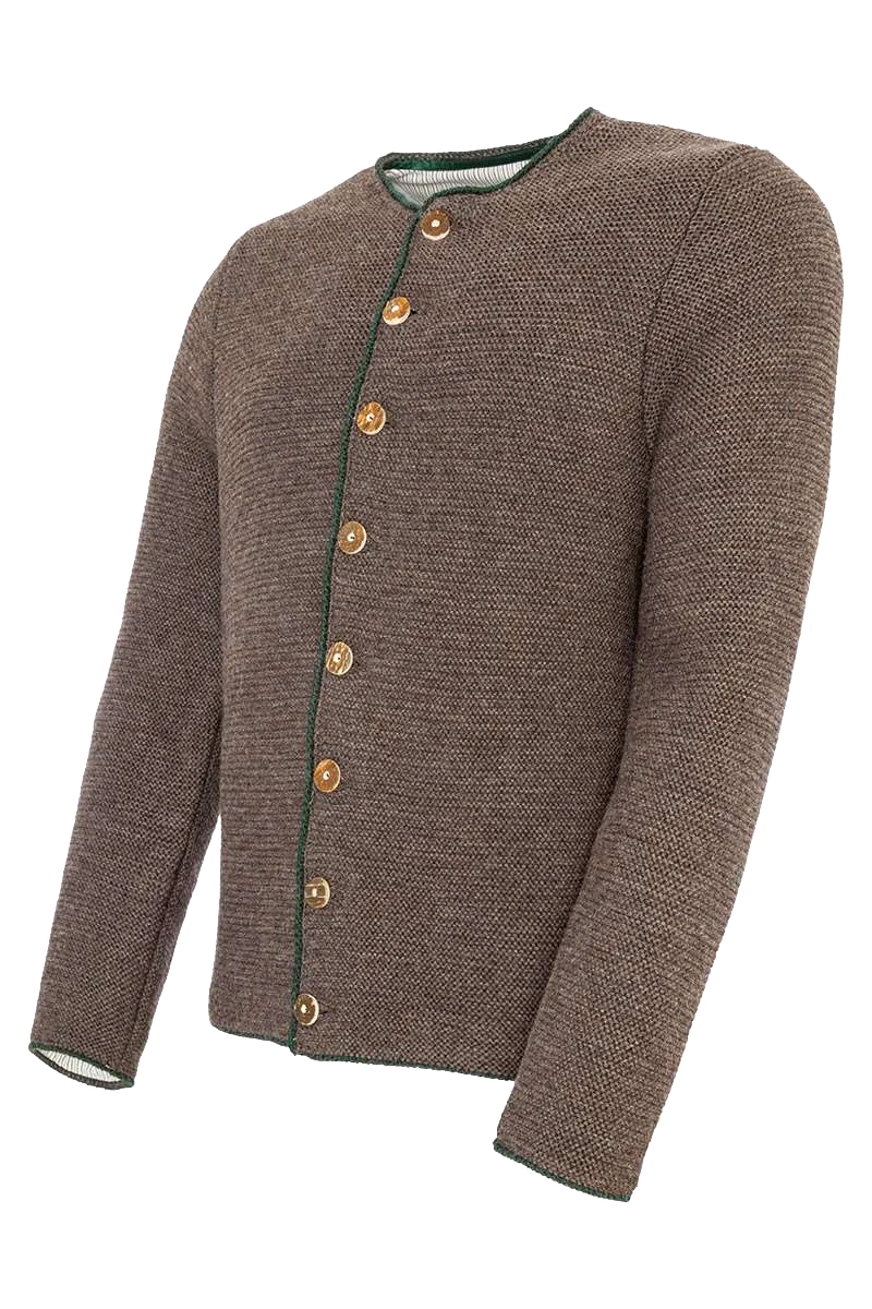 Trachten Herren Strickjacke gefüttert