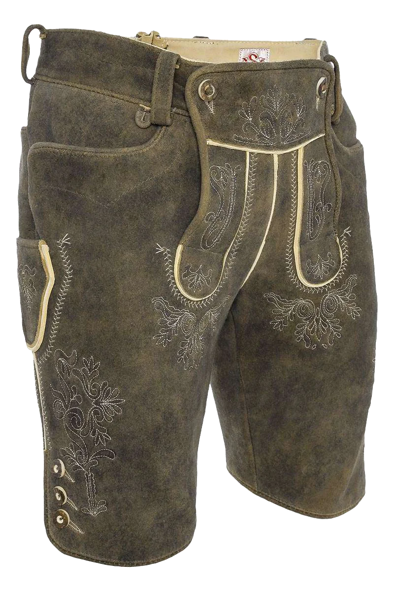 Herren Hirsch-Lederhose kurz