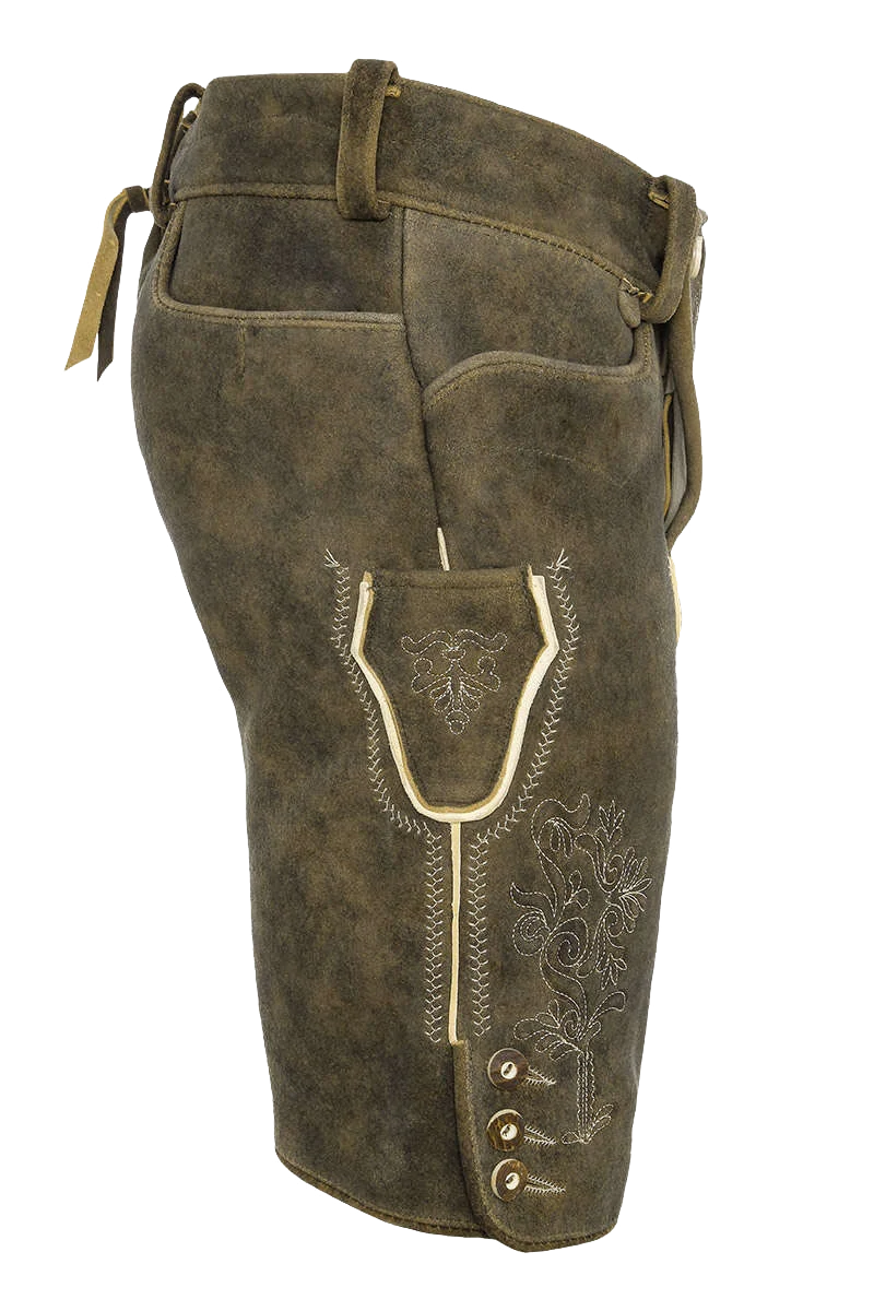 Herren Hirsch-Lederhose kurz