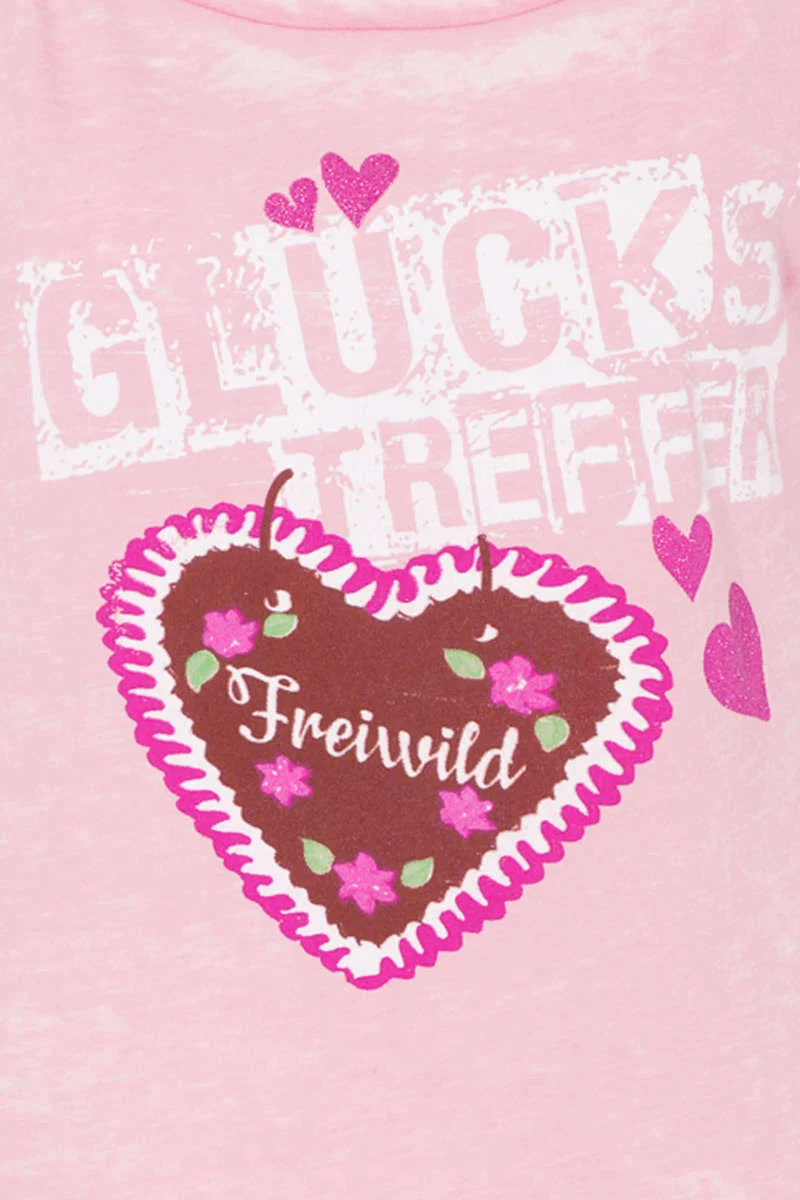 Damen Trachten T-Shirt 'Glückstreffer'