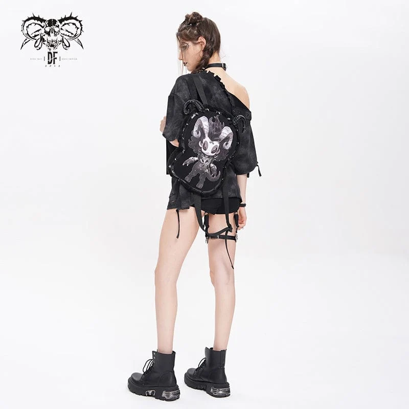 Devil Fashion Lilimar Mustertasche mit Hörnern