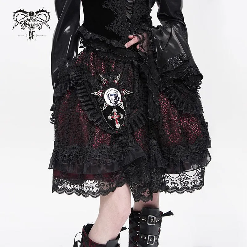 Devil Fashion Hitt Muster Brosche Anstecker