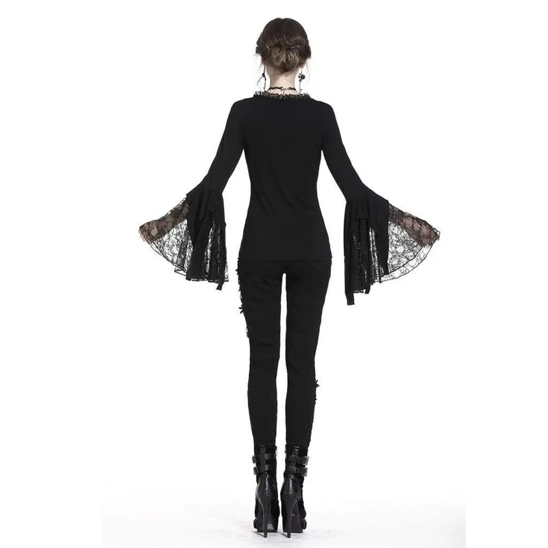 Frauen Prinzessin Cut Goth Short Top