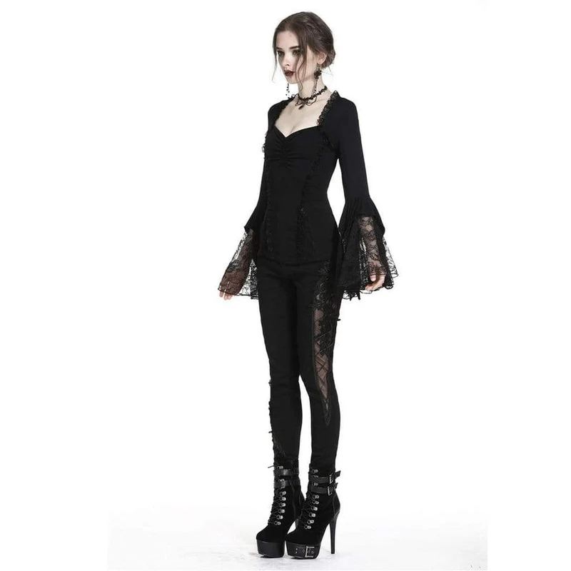 Frauen Prinzessin Cut Goth Short Top