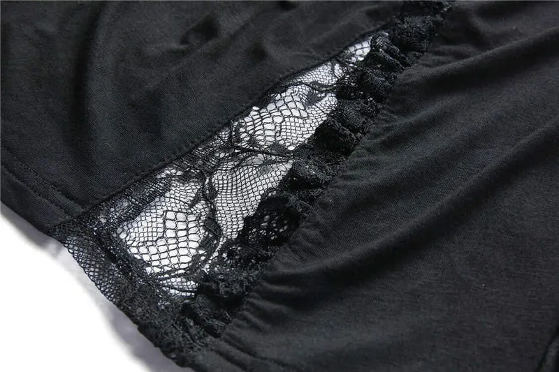Frauen Prinzessin Cut Goth Short Top