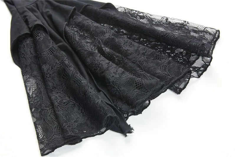 Frauen Prinzessin Cut Goth Short Top