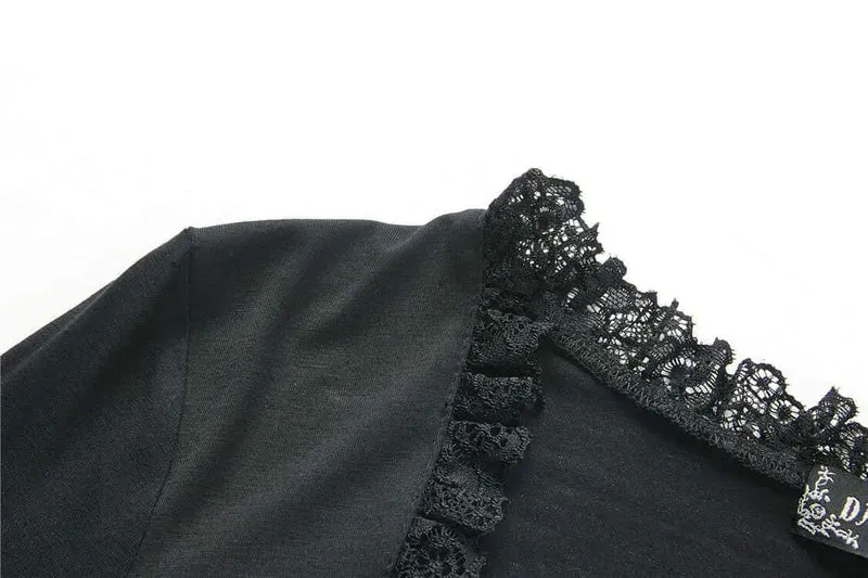 Frauen Prinzessin Cut Goth Short Top