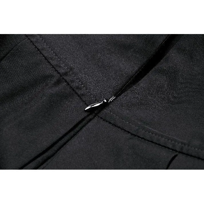 Punk-Faltenrock mit mehreren Taschen für Damen