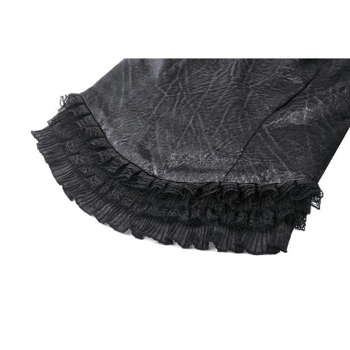 Damen Gothic Lace Splice Schnürweste