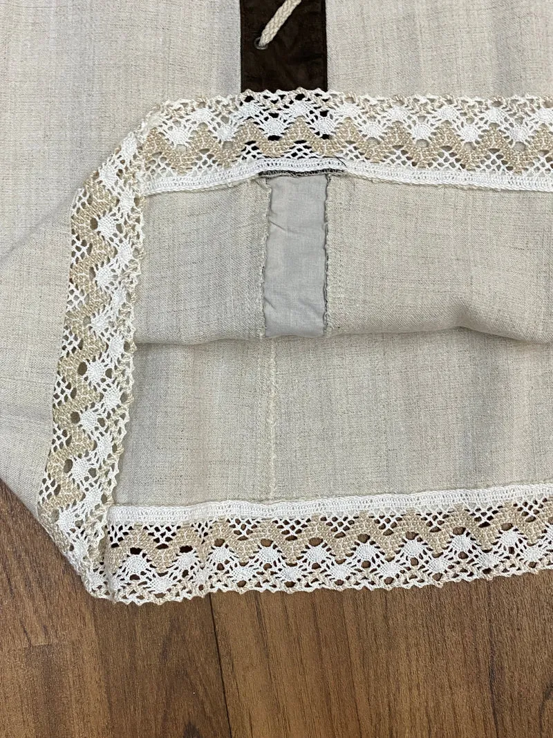 Trachtenrock - lang - Schwarz Beige