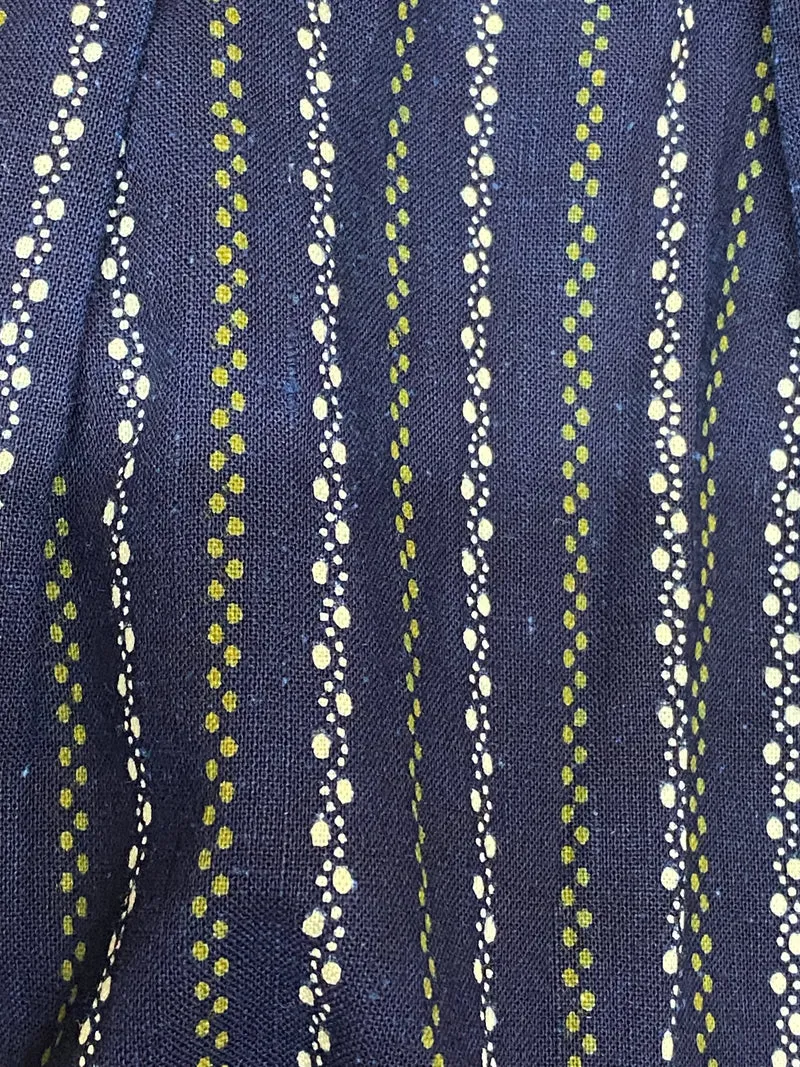 Vintage Dirndlschürze dunkelblau grün - mittellang