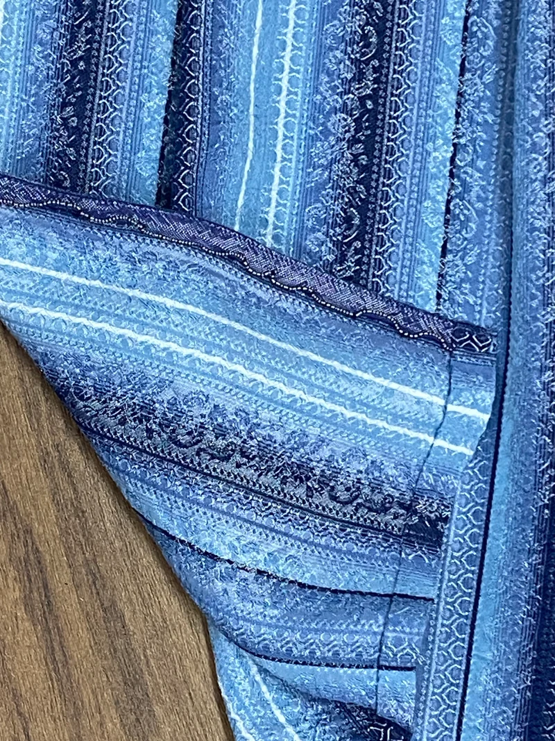 Vintage Dirndlschürze blau -mittellang