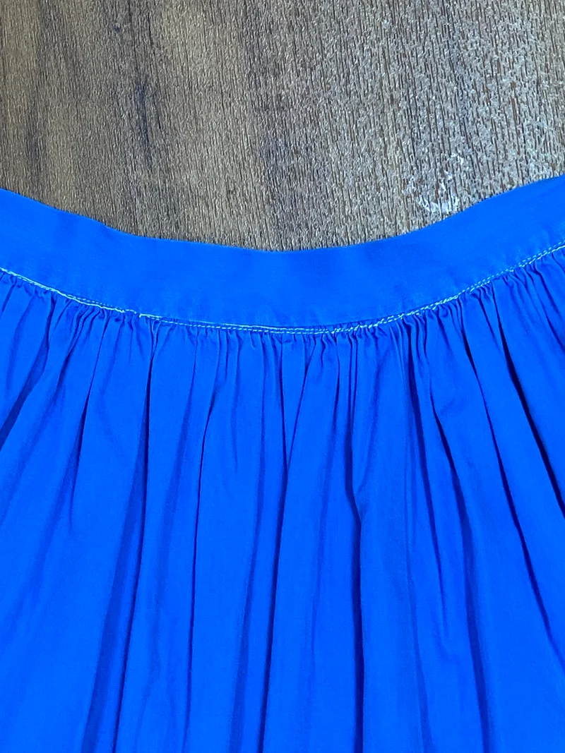 Vintage Dirndlschürze blau - kurz