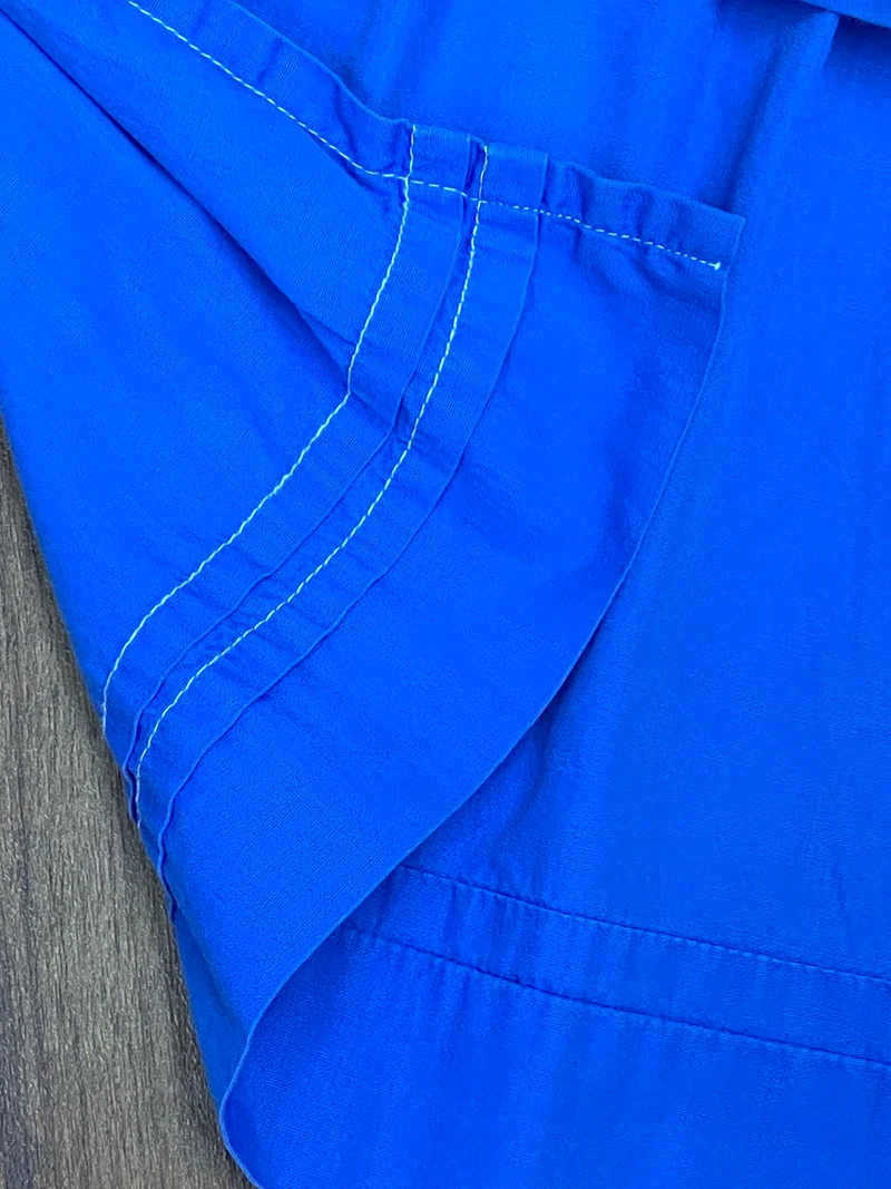 Vintage Dirndlschürze blau - kurz