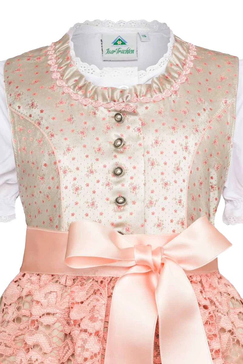 Baby Mädchen Dirndl geblümt mit Bluse