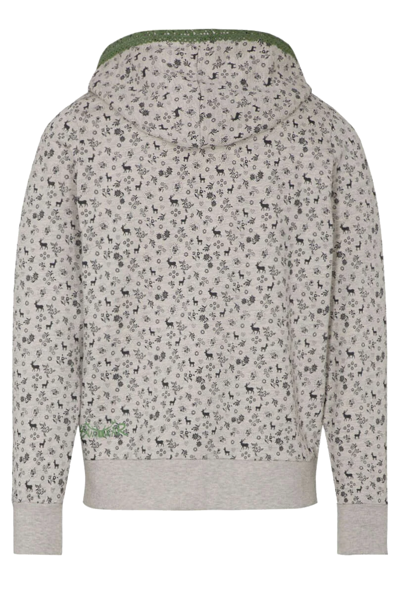 Damen Sweatjacke Alpin mit Spitze