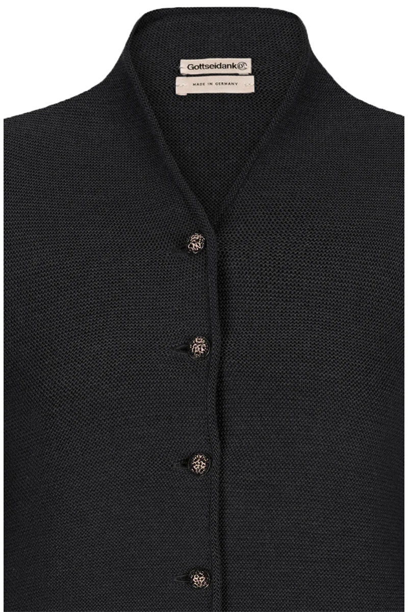 Damen Trachten Strickjacke mit Kelchkragen