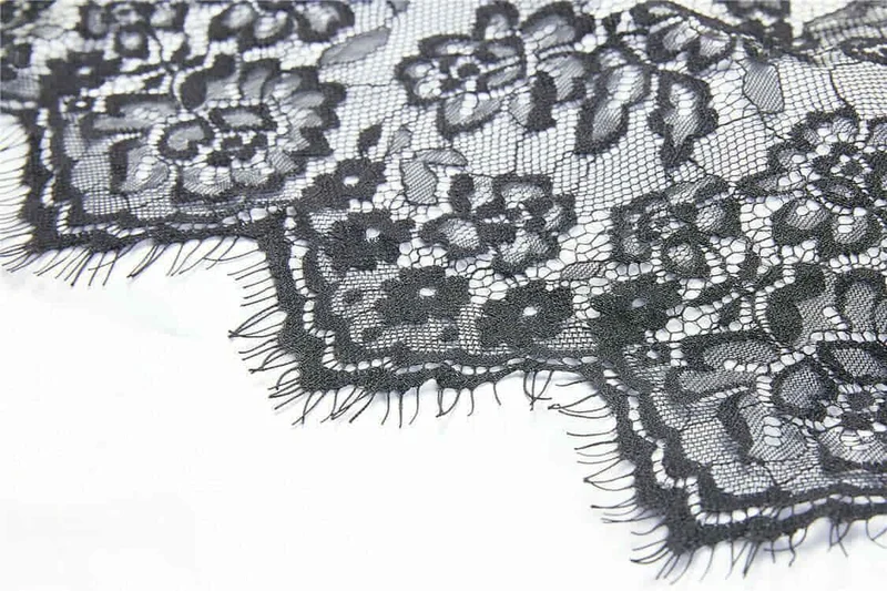 Damen Vintage Layered Lace & Velour Rock