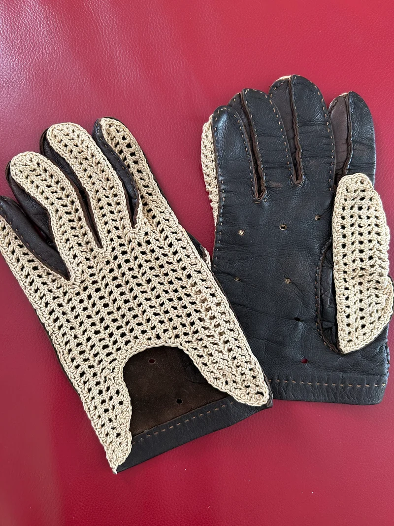 Vintage Herren-Autohandschuhe Gr. 11 – Eleganz für Oldtimer-Fans