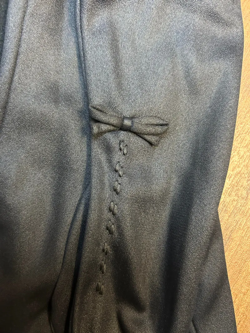 Vintage Outfit, Punkte-Kleid-Set Größe 42