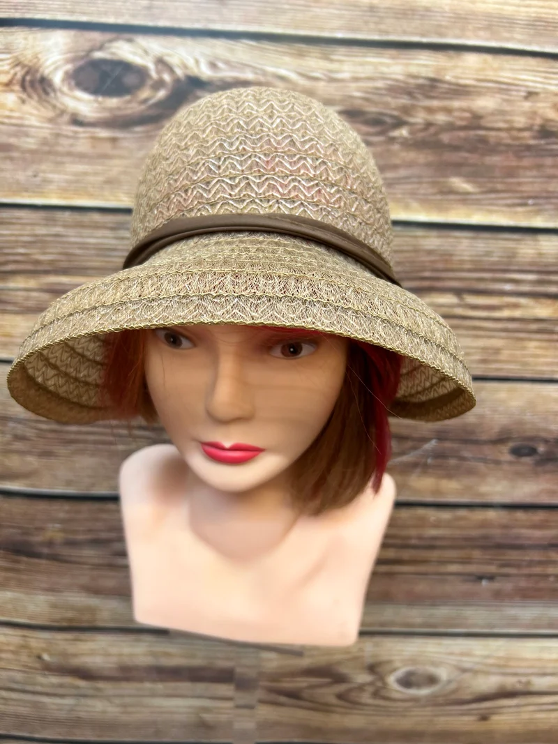Vintage Damenhut mit Schleife – Gr. 54 – Ein Hauch von Eleganz