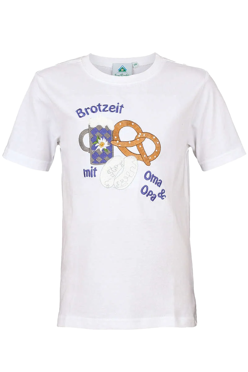 Kinder T-Shirt 'Brotzeit mit Oma & Opa'