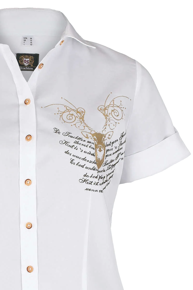 Damen Kurzarm Bluse