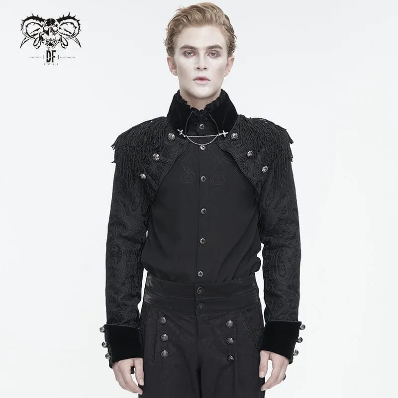 Herrenjacke mit Schwalbenschwanz und Gothic-Quasten
