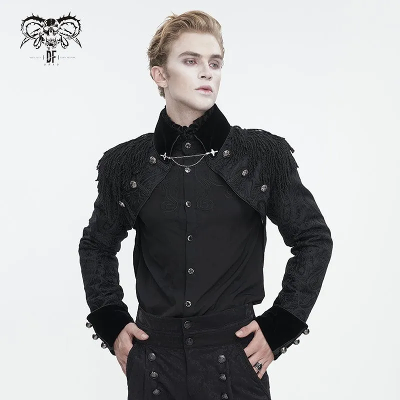Herrenjacke mit Schwalbenschwanz und Gothic-Quasten