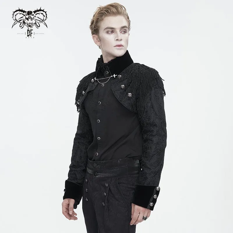 Herrenjacke mit Schwalbenschwanz und Gothic-Quasten