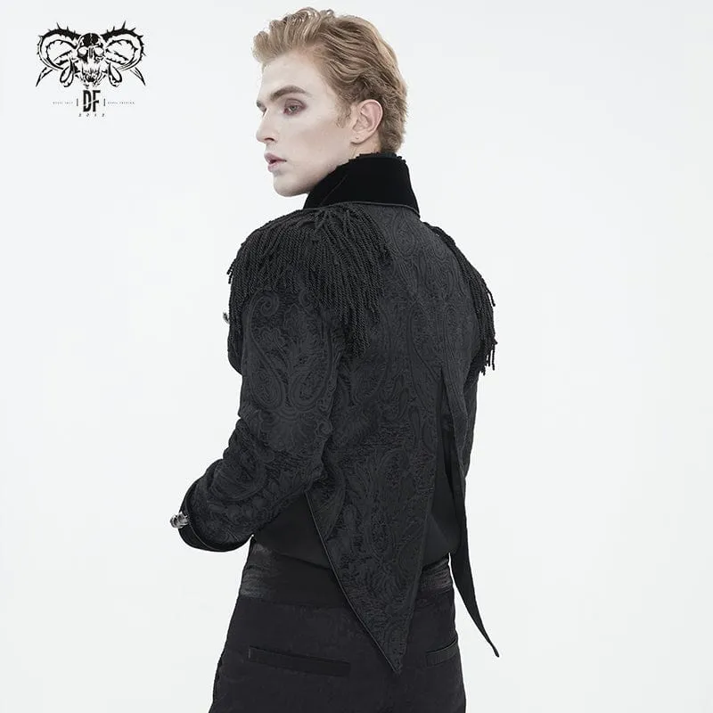 Herrenjacke mit Schwalbenschwanz und Gothic-Quasten