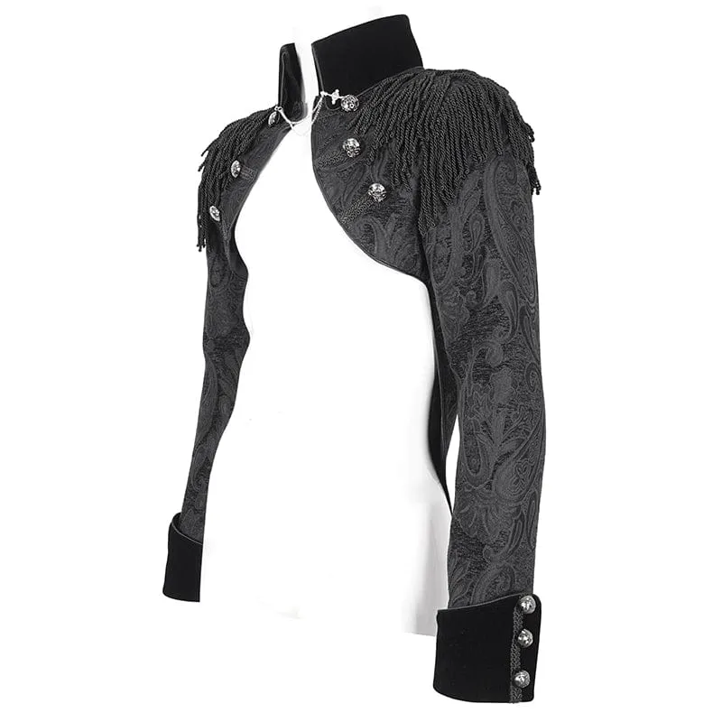 Herrenjacke mit Schwalbenschwanz und Gothic-Quasten