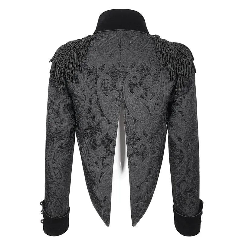 Herrenjacke mit Schwalbenschwanz und Gothic-Quasten