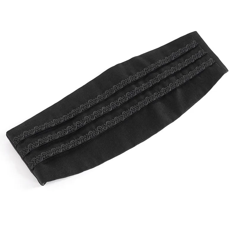 Gothic-Gürtel mit geflochtener Schnalle für Herren