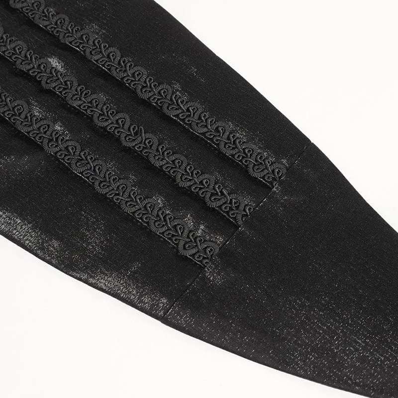 Gothic-Gürtel mit geflochtener Schnalle für Herren
