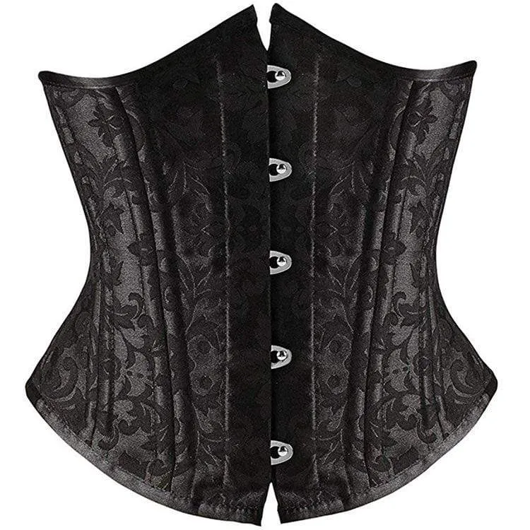 Frauen Gothic Jacquard Underbust Korsetts
